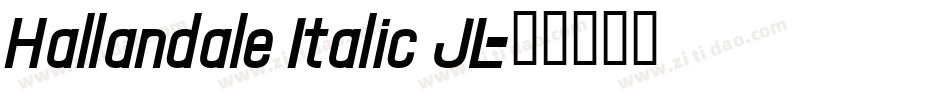 Hallandale Italic JL字体转换